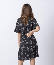 Load image into Gallery viewer, Ruffle Sleeve Button Down Midi Dress
