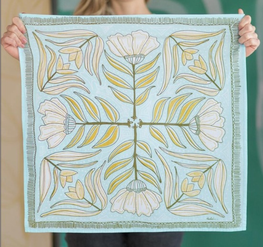 Hemlock Hand Drawn Pattern Bandanas