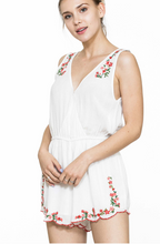 Load image into Gallery viewer, Floral Embroidered Breezy Romper

