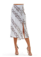 Load image into Gallery viewer, Snakeskin Satin Skirt
